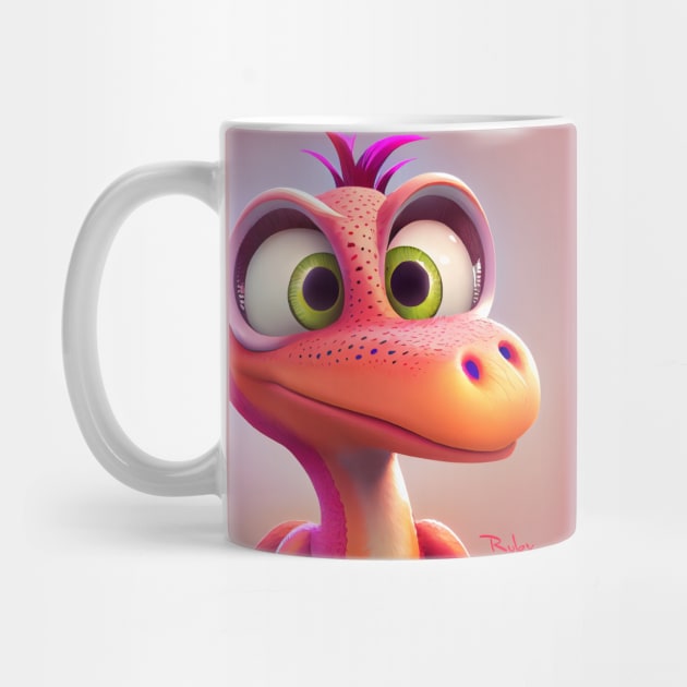 Baby Dinosaur Dino Bambino - Ruby by KOTOdesign